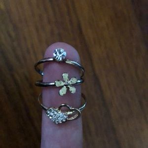 Selling 3 gold rings.